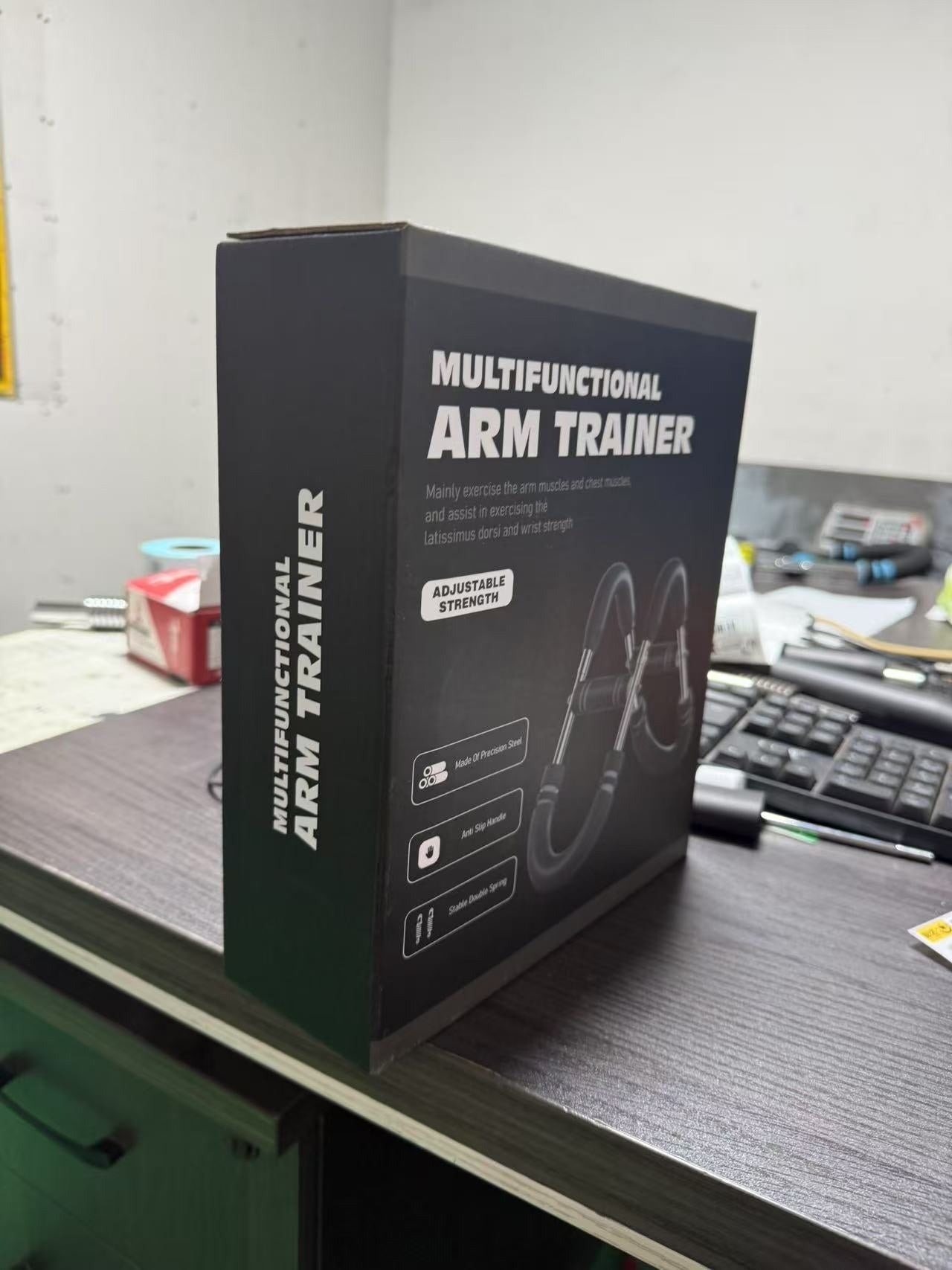 Multi-functional U-shaped Arm Strengthener Chest Trainer Sports Gym From House Grey Color Box