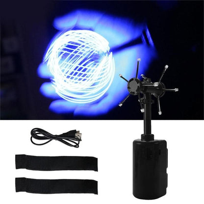 LED Light Balls Toy Luminous Rotating Floating Toy Spiral Kids Gym From House