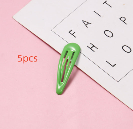 Color Drop-shaped Drop Oil BB Clip Beauty DealSniper.net Green 5PCS