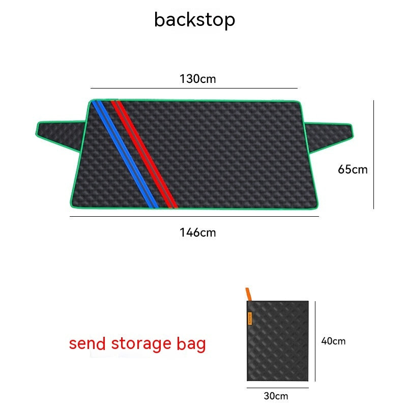 Car Sun Shade Half Car Cover Winter Anti-freezing Rain Frost Vehicle dealsniper-net Rear Gear