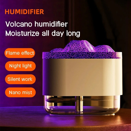 USB Volcano Air Humidifier 300ML Ultrasonic Mist Maker House dealsniper-net