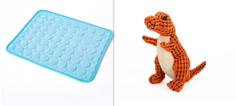 Pet Ice Mat Summer Pet Mat Dog Mat Cat Cooling Mat Pets Gym From House Blue set 100x70cm