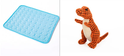 Pet Ice Mat Summer Pet Mat Dog Mat Cat Cooling Mat Pets Gym From House Blue set 100x70cm