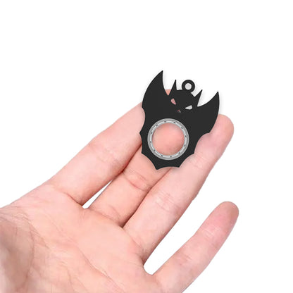 Halloween Creative Fidget Spinner Toy Bat Demon Ghost Keychain Deals dealsniper-net