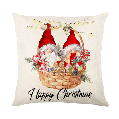 Christmas Decorations Pillow Covers Sofa Square Throw Pillow Holidays DealSniper.net QJ0721 13 45 X45cm Without Pillow