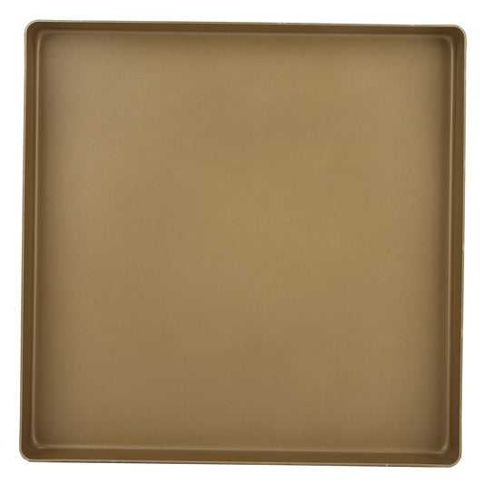 Gold Aluminum Alloy Square Shape Non-Stick