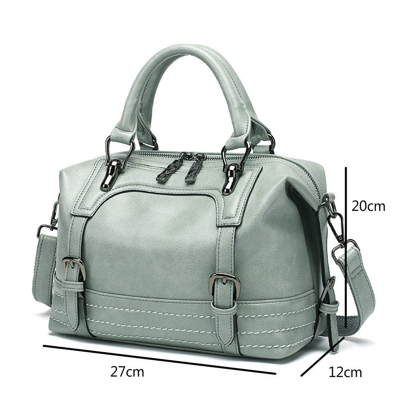 Fashion Casual Women Oil Wax Retro Portable Messenger Bag Women dealsniper-net