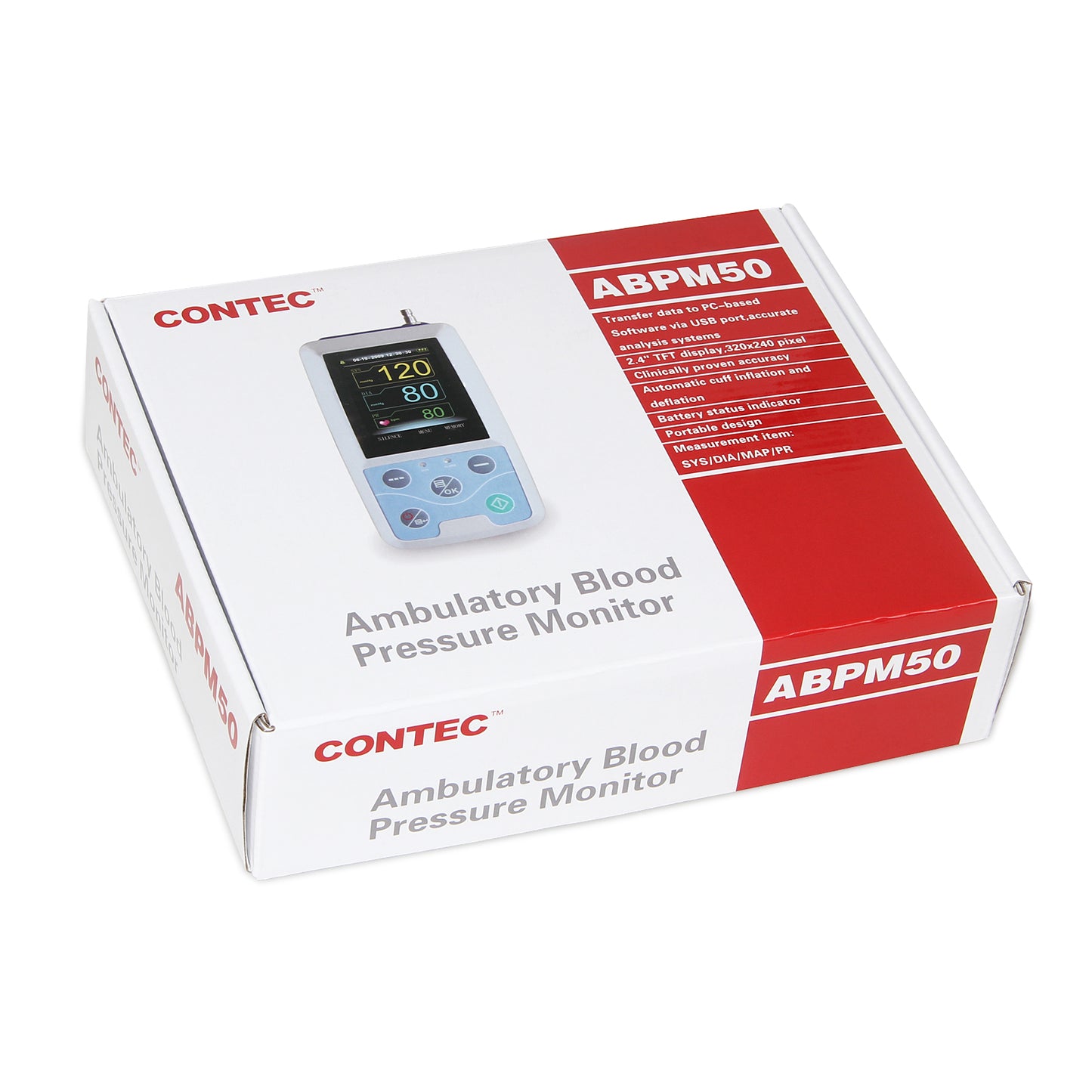 CONTEC ABPM50 Handheld 24hours Ambulatory Blood Pressure