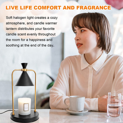 Candle Warmer Lamp With Timer, Dimmable Candle Lamp Home dealsniper-net