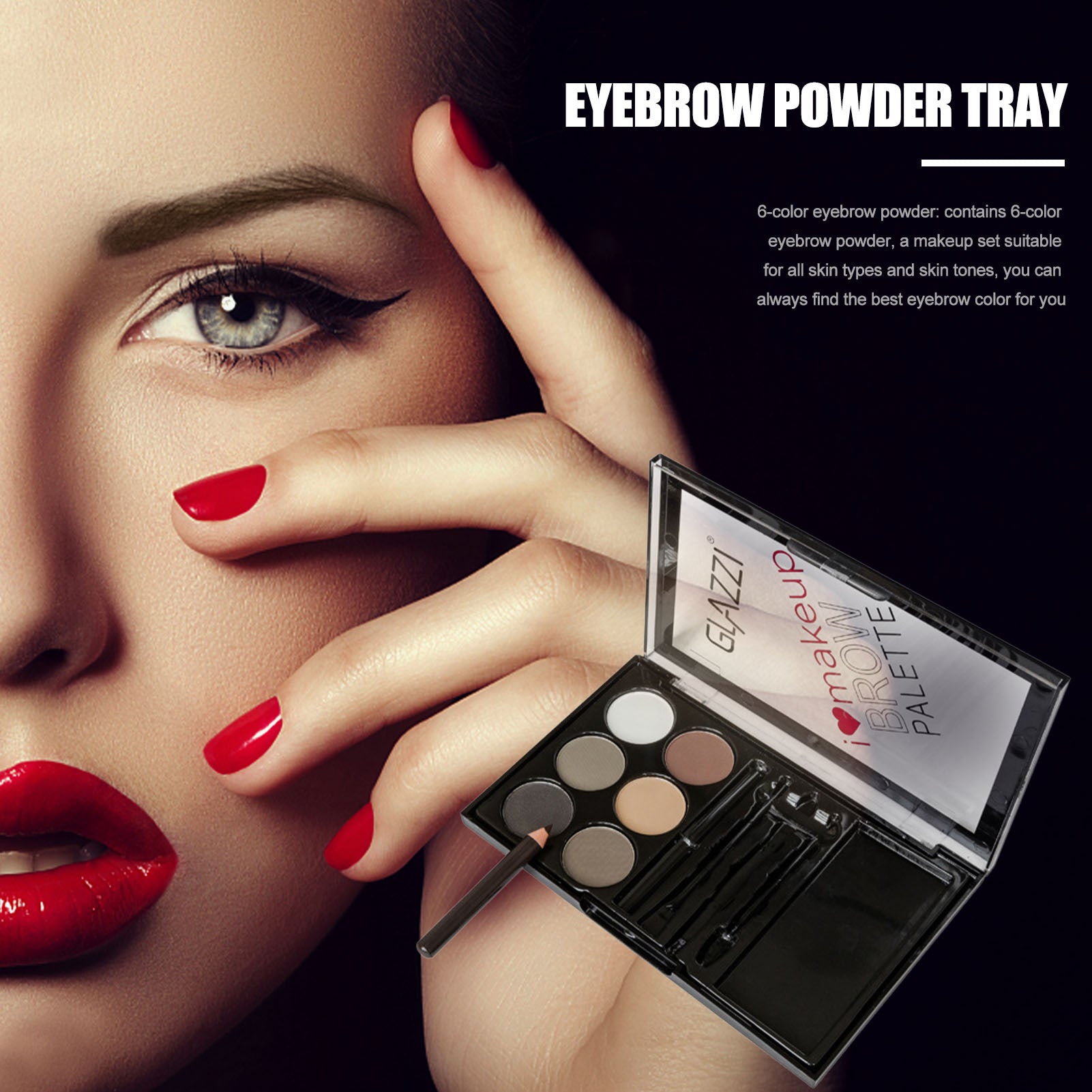 Natural Brown Eyebrow Powder Palette Eye Contour Enhancers Beauty DealSniper.net