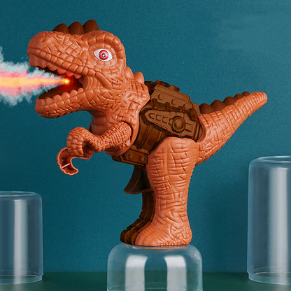 Dinosaur Sound Fire Spray Gun Tyrannosaurus Rex Triceratops Sound Light Summer Outdoor Disinfection Safe Gun Kids Toy Portable Kids dealsniper-net Brown tyrannosaurus