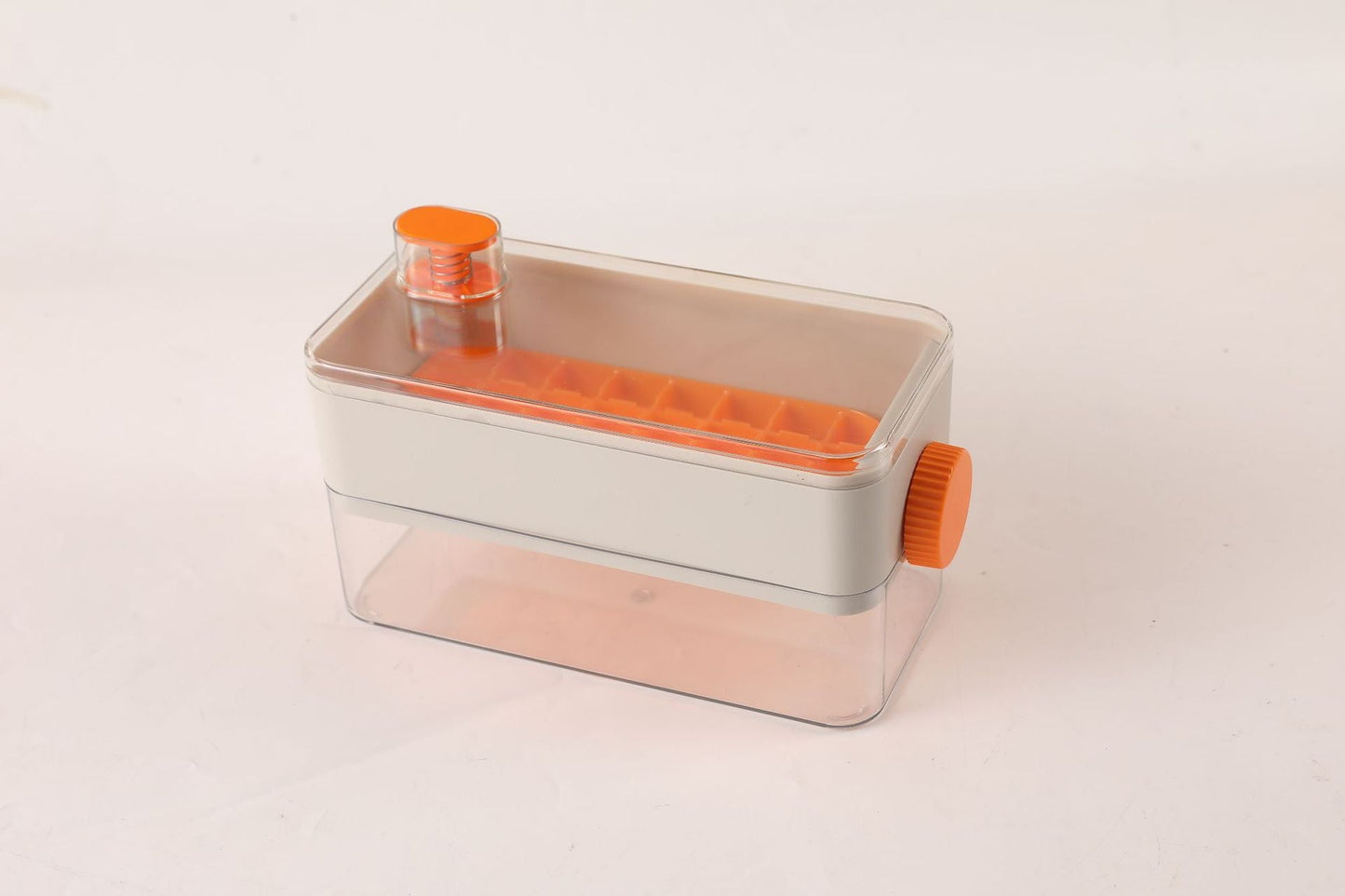 Single Layer Flip Ice Cube Mold Press Food Grade Ice Maker Kitchen DealSniper.net Orange Single Layer 32 Grid