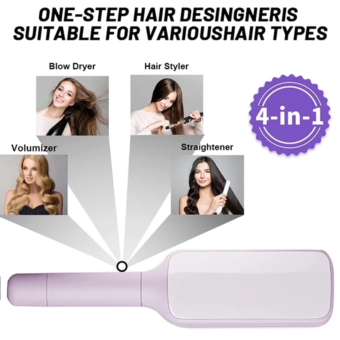 4 In 1 Self Cleaning Hair Brush New Self-Cleaning Massage Comb