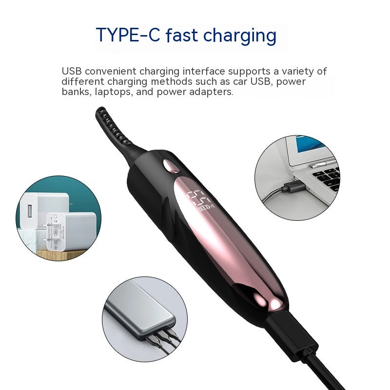 Reusable Electric Lash Curler USB Charging Heated Lash Curler Beauty dealsniper-net