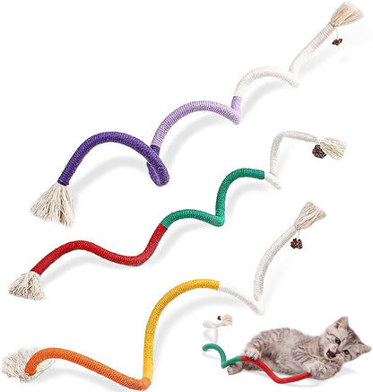 Cotton Rope Cat Toys For Indoor Cats Interactive Rope Toys Pets dealsniper-net