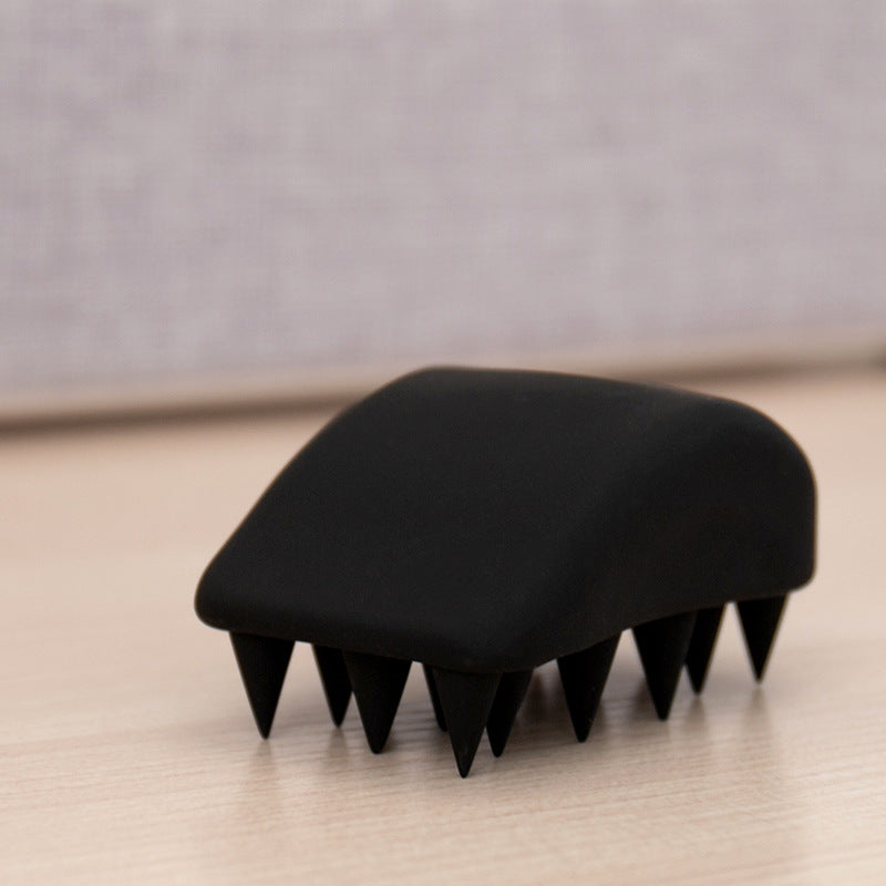 Soft Head Massage Silicone Shampoo Brush Health DealSniper.net Black Grind and sprayed
