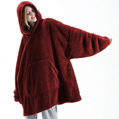 Hoodie Sweatshirt With Big Pocket Tops Sweater Comfortable Loose Women dealsniper-net