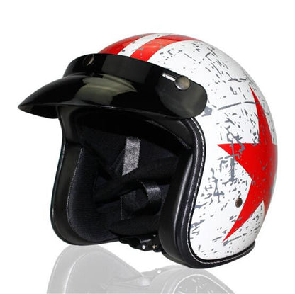 Retro Men's And Women's All-season Electric Vehicle Helmet Vehicle dealsniper-net