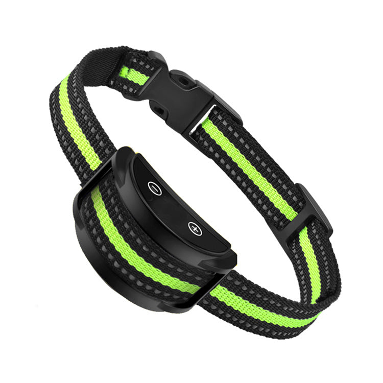 Electric Dog Anti Bark Shock Collar Rechargeable Dogs Training Pets Gym From House Green Collar PTx258V