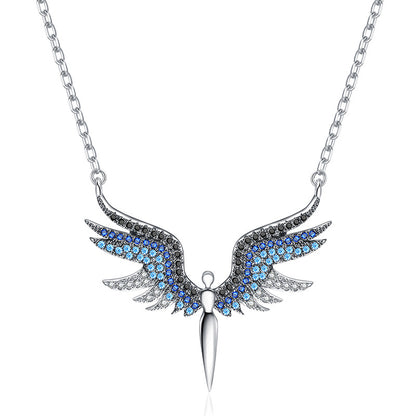 Titanium Steel Necklace For Women Creative Angel Wing Jewelry Gym From House Style 4