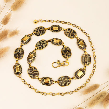 European And American Cross Border Waist Chain Ladies Boho Style Women Gym From House Gold