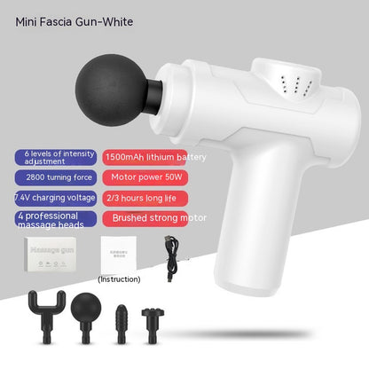 Charging Portable Vibration Mini Massage Gun Health dealsniper-net 8211 White Color Box Package