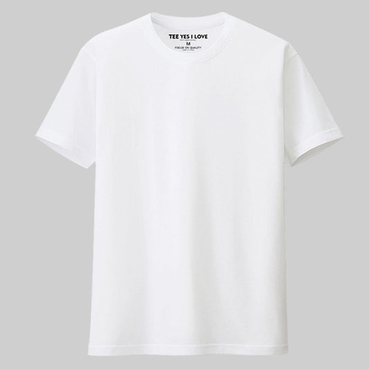 High-quality Pure Cotton Men's Loose Crew Neck Printed Men Gym From House White L
