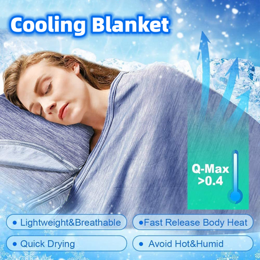 Cooling Blanket Cooling Fiber Absorb Heat Washable Cover