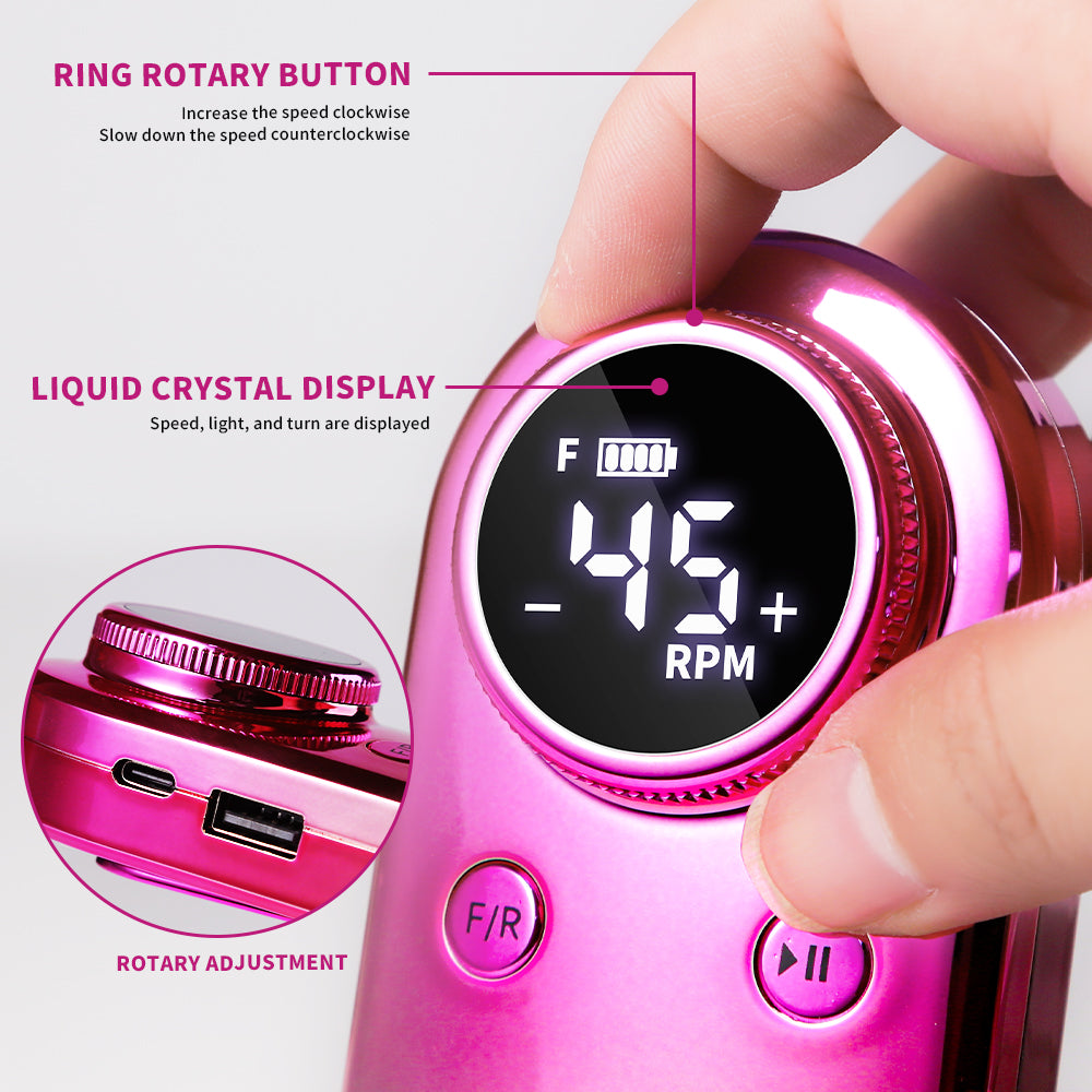 45000RPM Professional Nail Drills Kit With 6 Drill Bits Beauty dealsniper-net