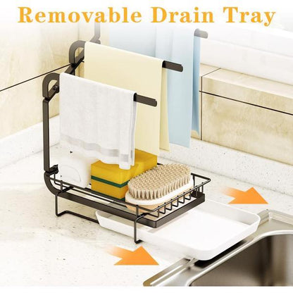 Kitchen Sink Sponge Rack With Drain Tray Kitchen Sink Kitchen dealsniper-net