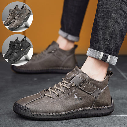 Fashion Men Sneakers Velcro Flats Shoes High Quality Men dealsniper-net