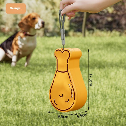 Dog Outing Water Cup Portable Kettle Outdoor Water Feeder Pets dealsniper-net 2 In 1 Portable Cup Orange