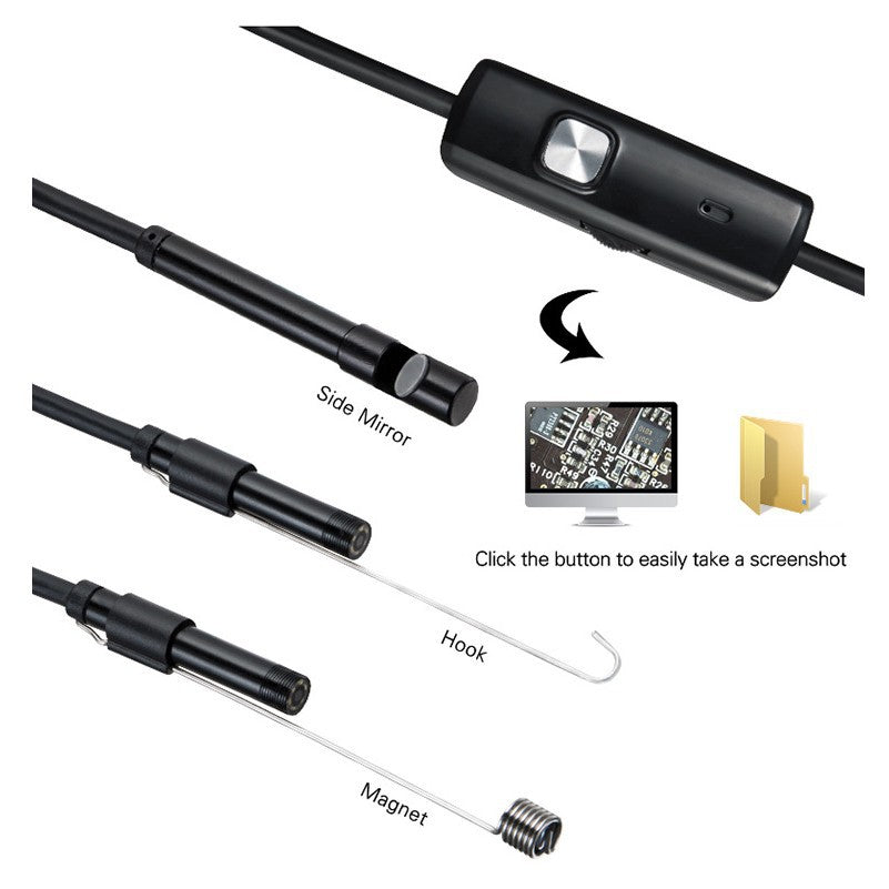 Endoscope 3 In 1 USB Micro USB Type-C Borescope Inspection Camera Electronics dealsniper-net