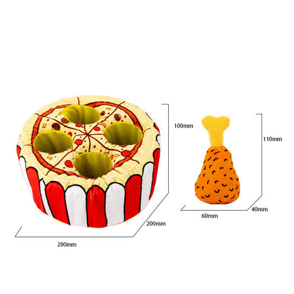 Plush Food Leakage Puzzle Simulation Chicken Leg Pets DealSniper.net