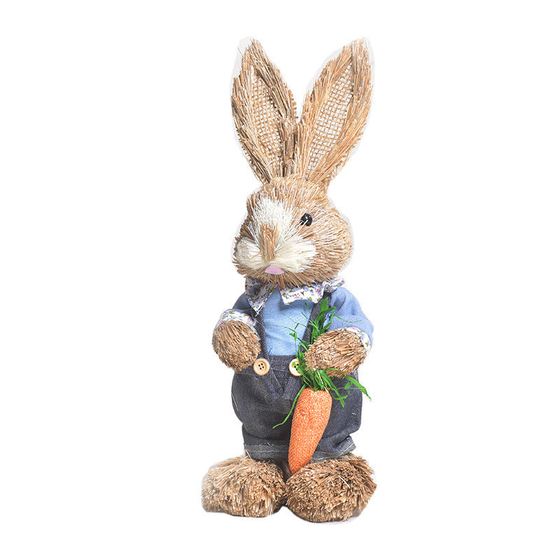 Simulation Papyrus Easter Rabbit Decoration Garden dealsniper-net 24