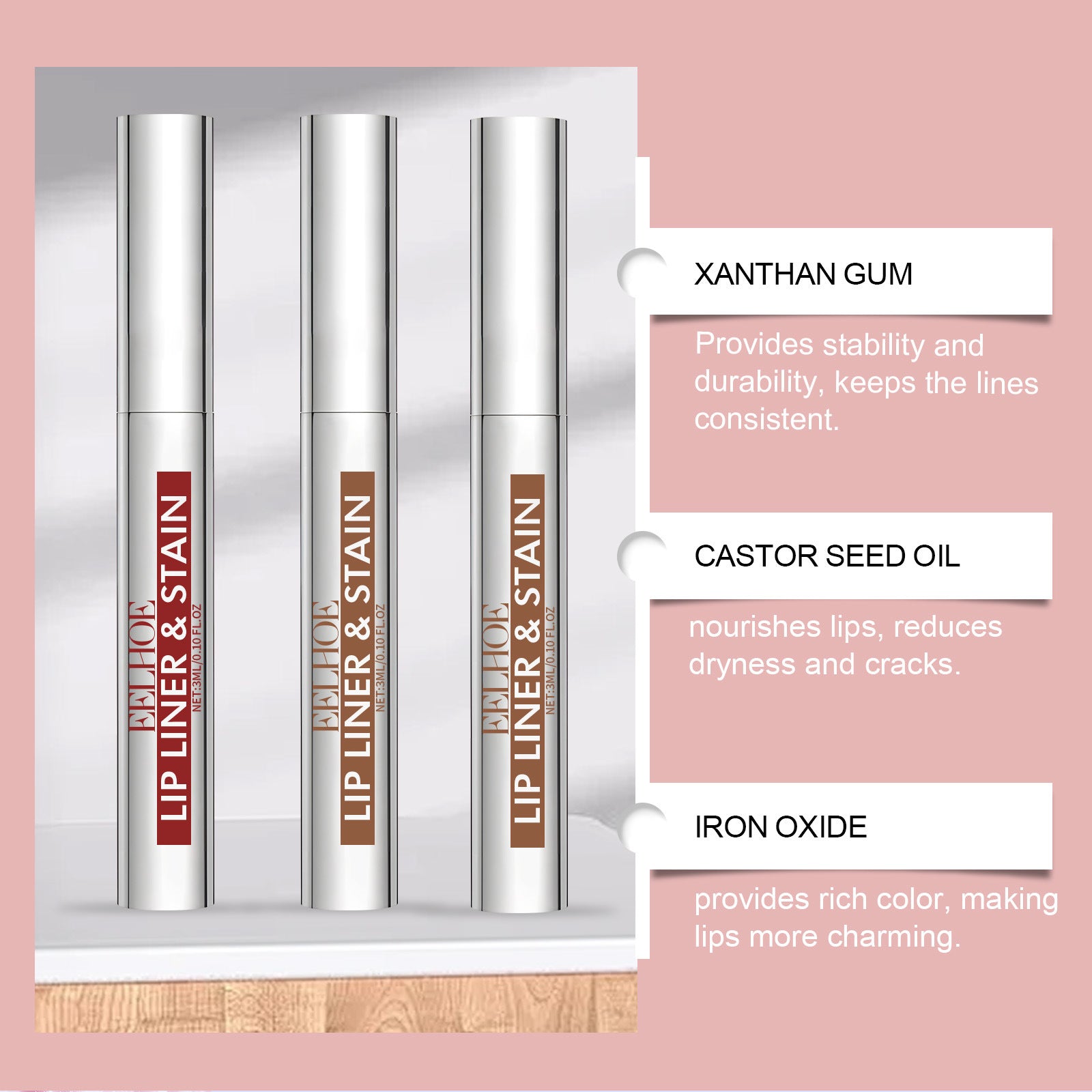 Peeling Lip Gloss Waterproof Lip Liner Stain Tattoo Beauty Gym From House
