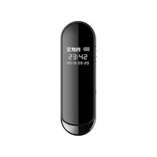 Voice Recorder Work Study Audio And Video Synchronization Ai Intelligent Ai Recorder dealsniper-net Neutral Chinese Black 128GB USB