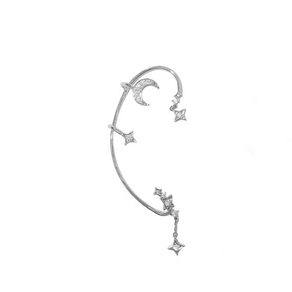 Womens Unique Trendy Dainty Small Earrings Hanging For Women Deals DealSniper.net Silver Right