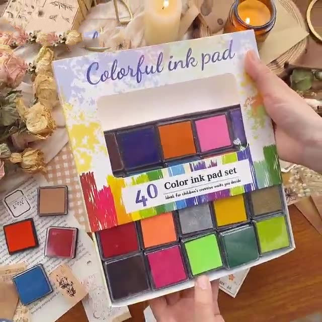 Colored Ink Pad For Children's Finger Painting Rubber Stamp Pad Kids DealSniper.net