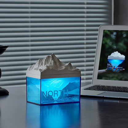 Glacier Night Light Bluetooth Speaker Bedroom Bedside Gadgets DealSniper.net