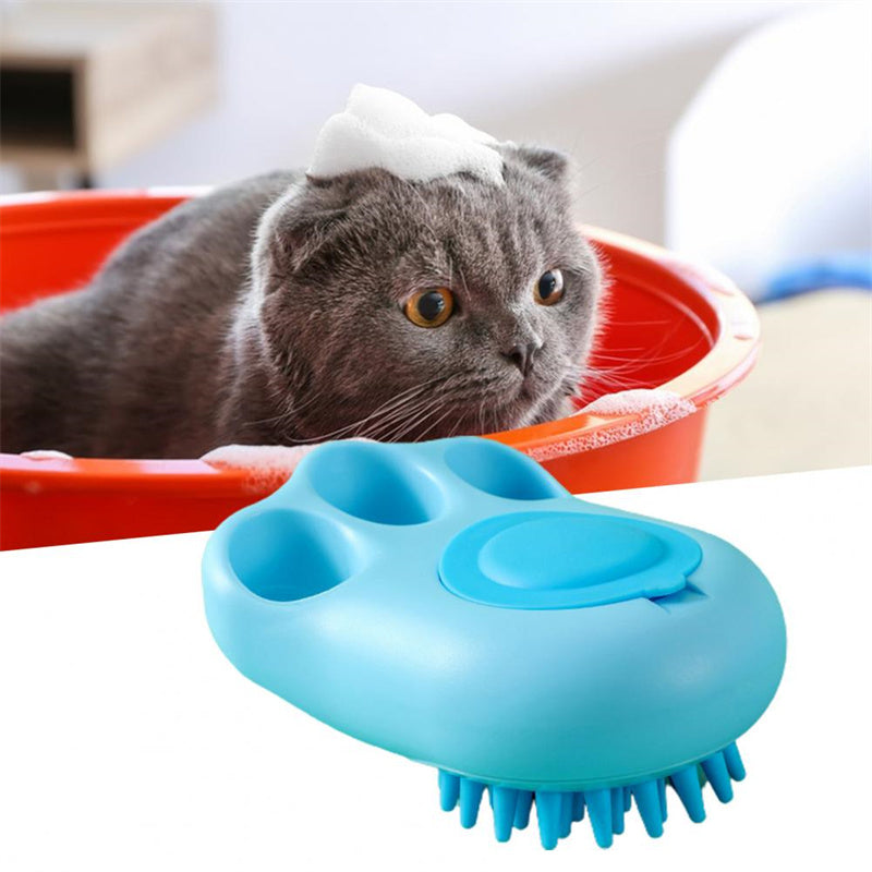 Durable Cat Paw Bath Brush Fine Foaming Labor-saving Pets dealsniper-net