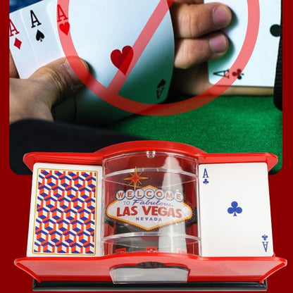 Poker Card Hand Shuffler Easy Hand Cranked Casino Card