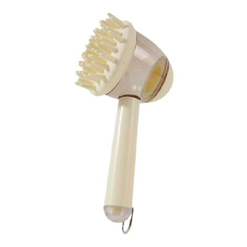 3 In 1 Pets Bath Brush Shower Massage Brush Pets Gym From House 18cm Beige
