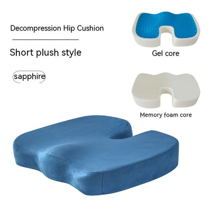 Memory Cotton Buttocks Chair Hemorrhoid Cushion Health dealsniper-net Blue Cushion Supersoft velvet