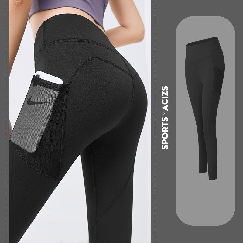 Yoga Pants Women With Pocket Leggings Sport Girl Gym Leggings Women Gym From House Black 2XL