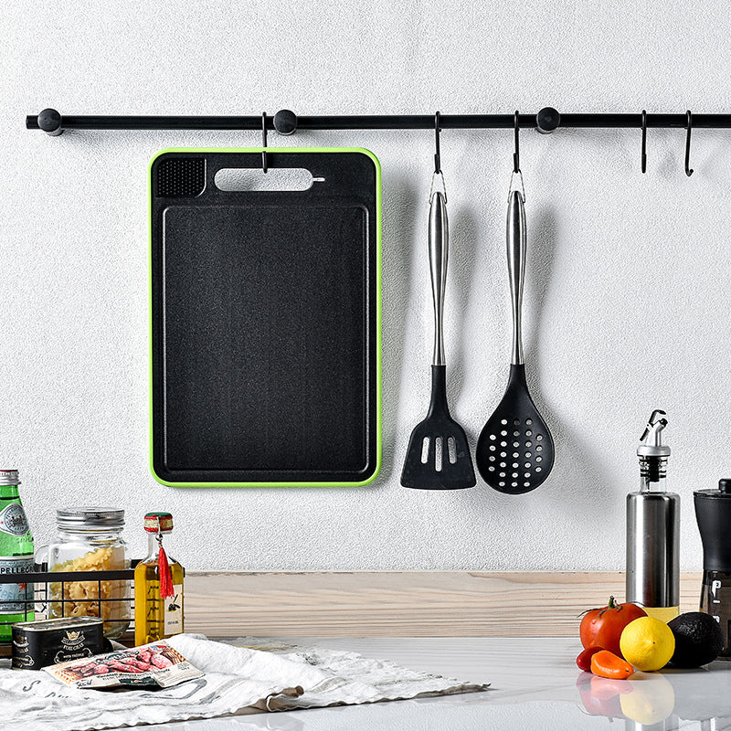 Double-side Cutting Board With Knife Sharpener Kitchen dealsniper-net