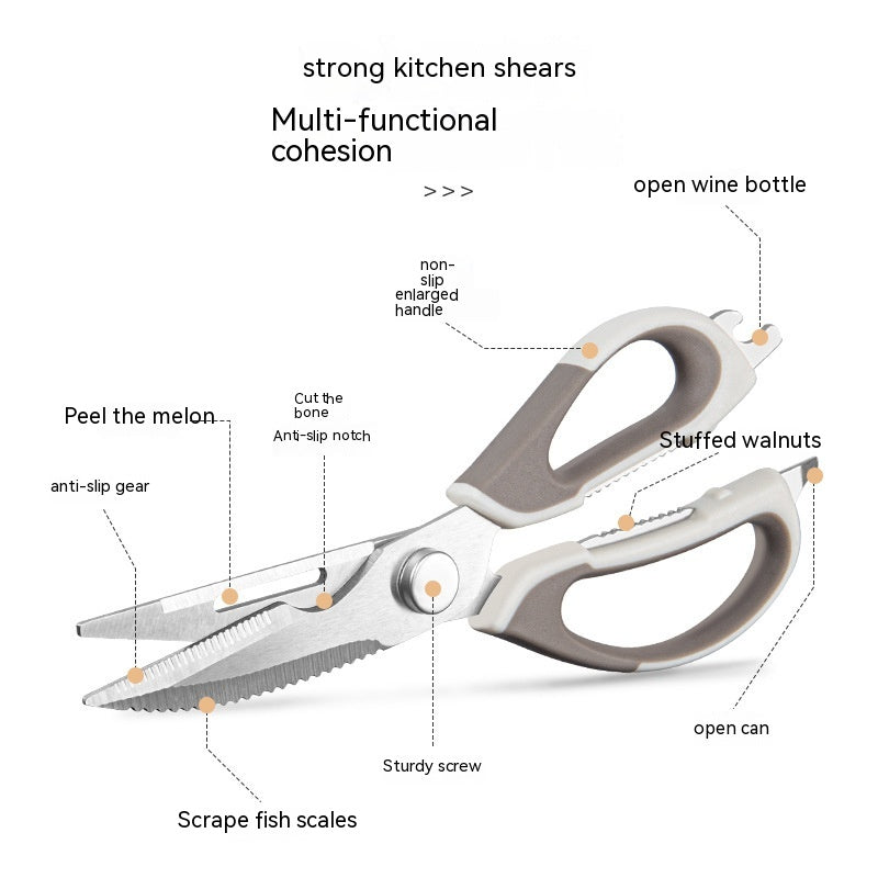 Kitchen Multi-purpose Stainless Steel Scissors Kitchen dealsniper-net