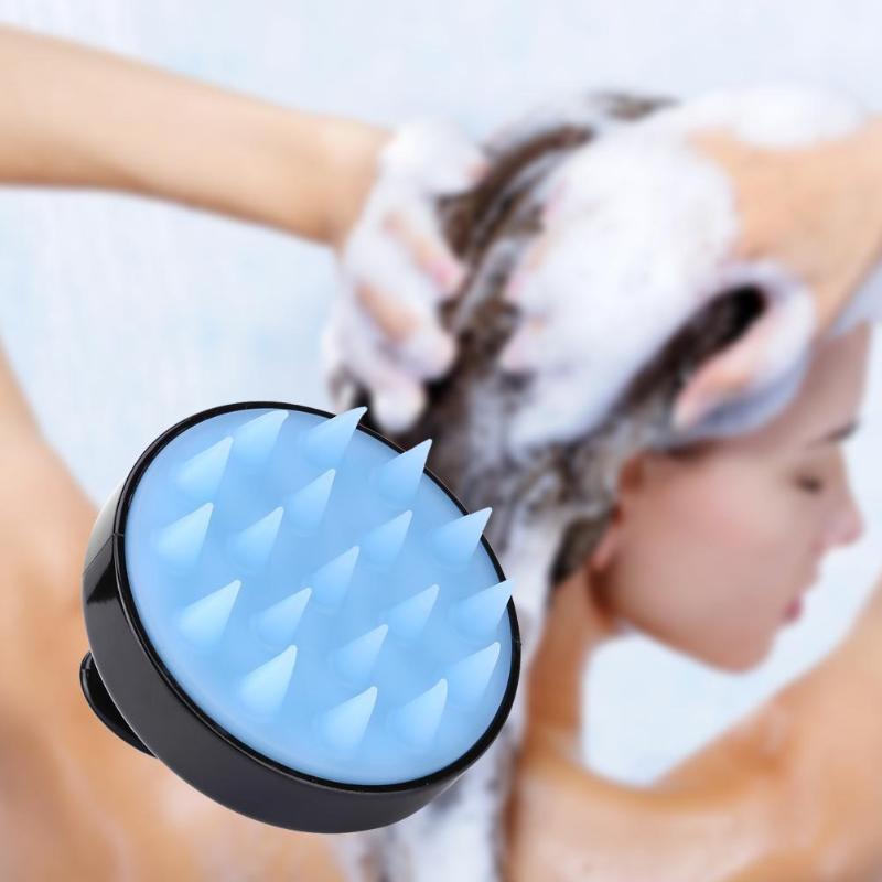 Silicone Brush To Clean The Scalp And Massage The Blood Meridians Beauty DealSniper.net Blue