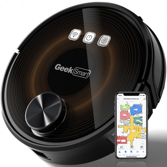 Geek Smart L8 Robot Vacuum Cleaner And Mop, LDS Navigation,