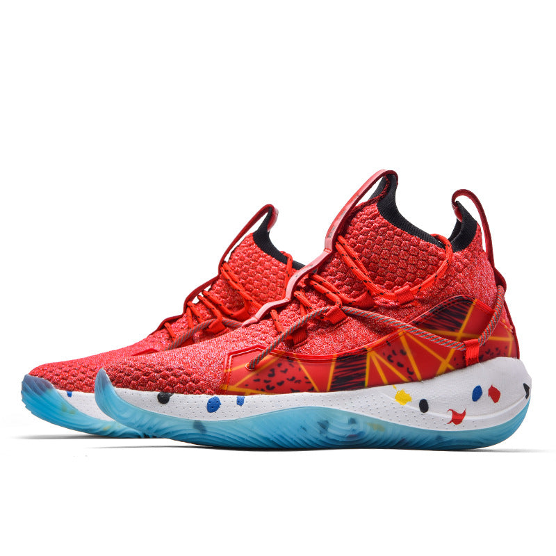 Trendy Men's Basketball Shoes War Boots Fashion Men And Women Women DealSniper.net Red 35